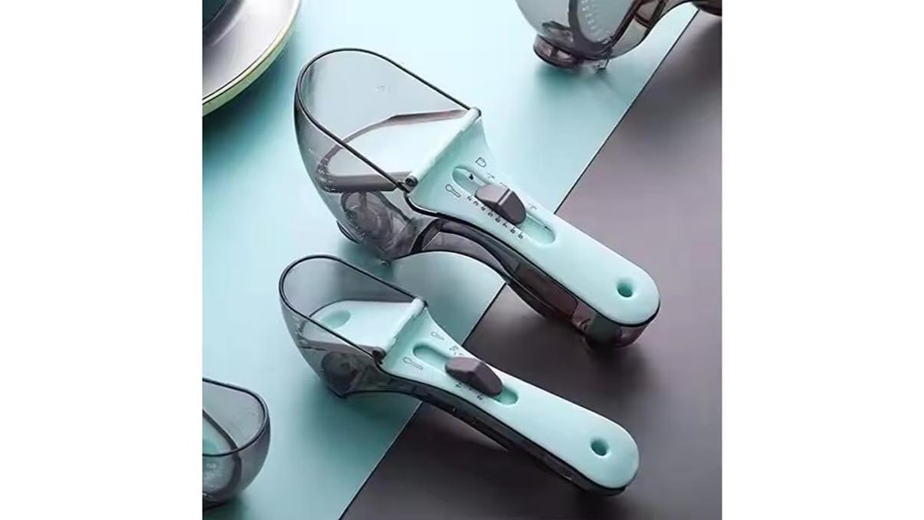 dual cup adjustable measuring spoon