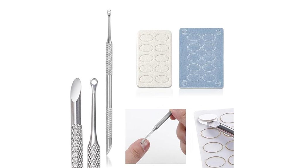 dual ended cuticle pusher grit