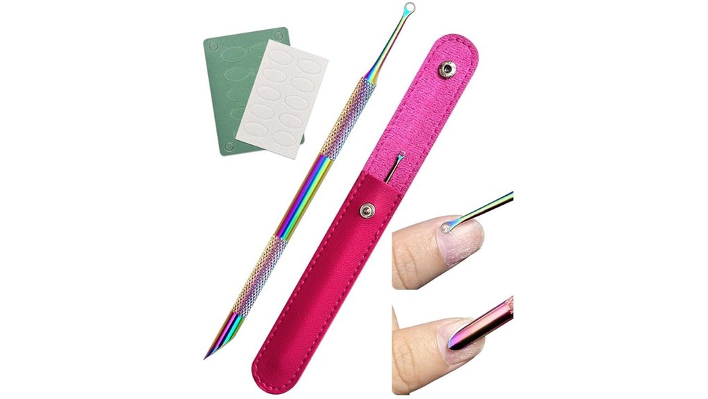 dual ended stainless cuticle tool