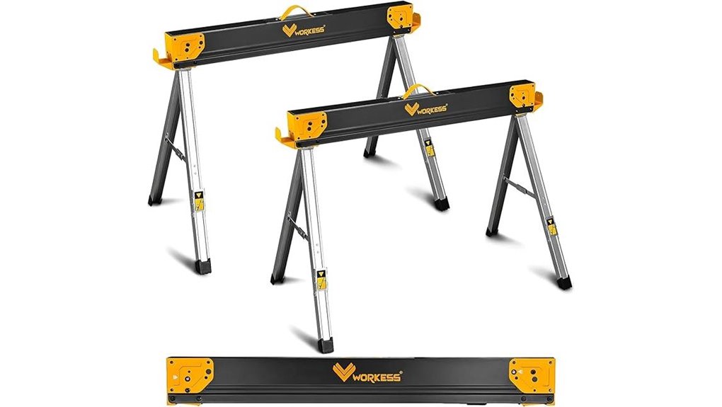 dual folding 2600lb sawhorses