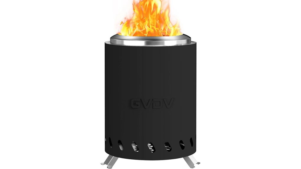 dual fuel smokeless 7 5 inch firepit