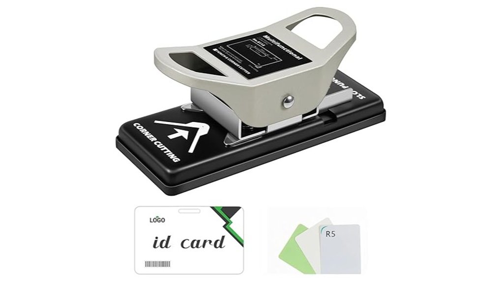 dual id badge trimmer