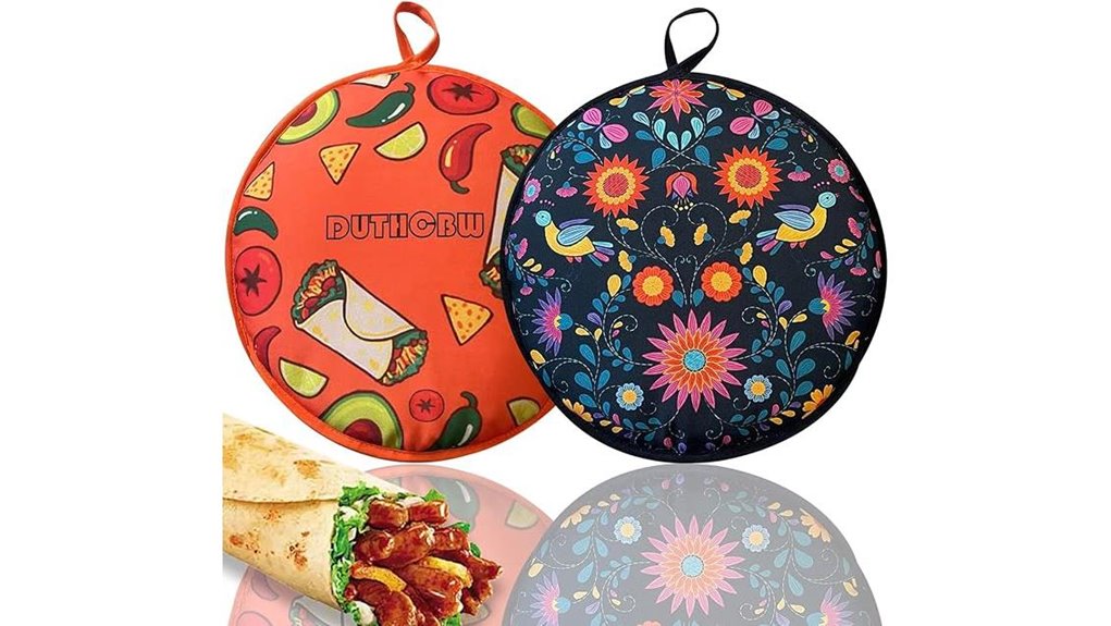 dual insulated tortilla pouches