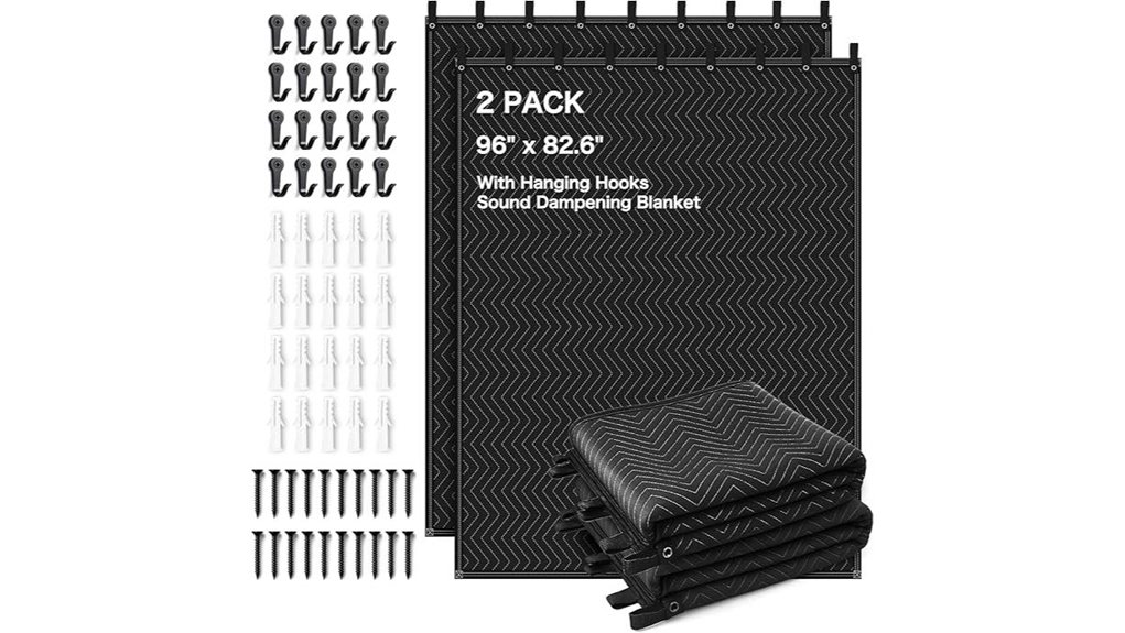 dual large soundproof blankets