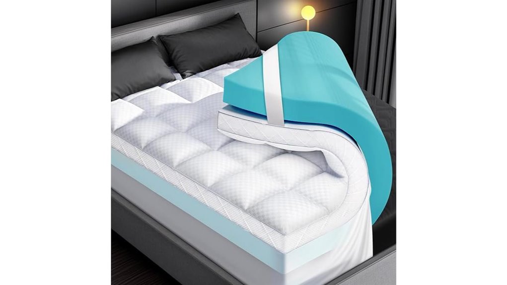 dual layer gel memory topper