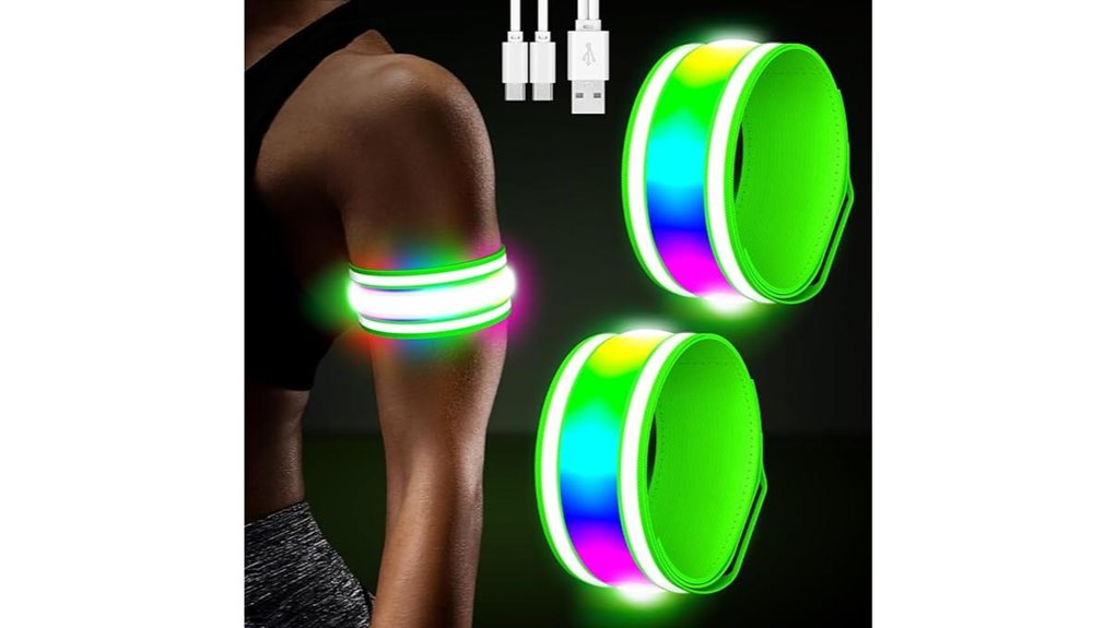 dual led running armbands