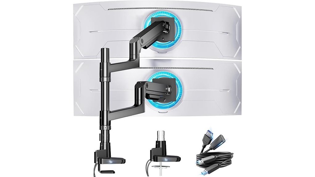 dual monitor arm 17 49