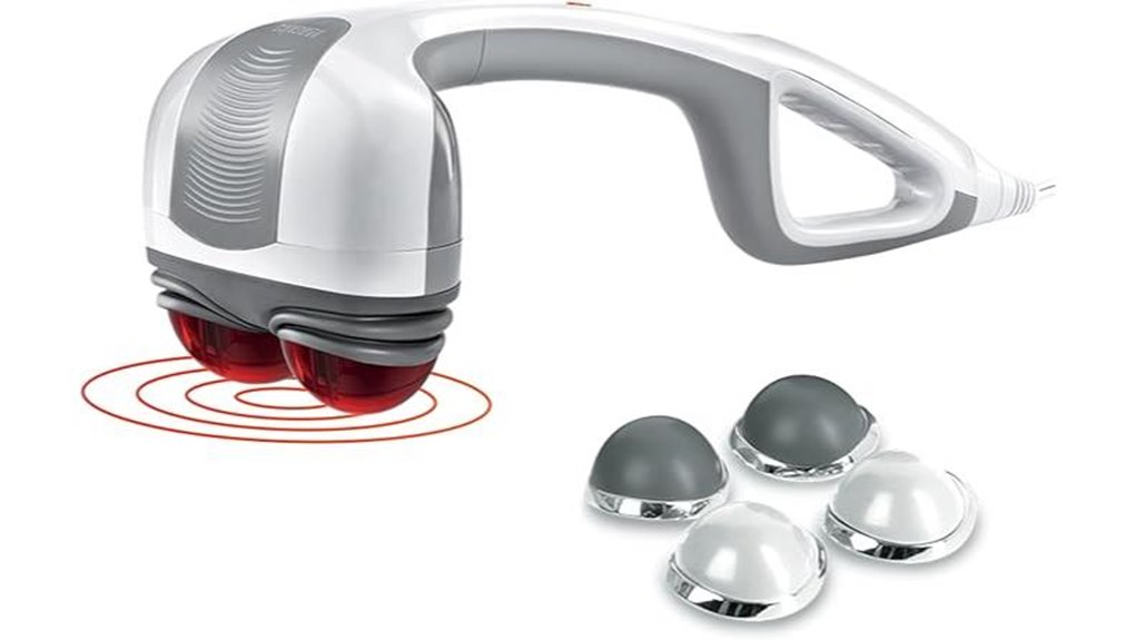 dual pivot heated back massager