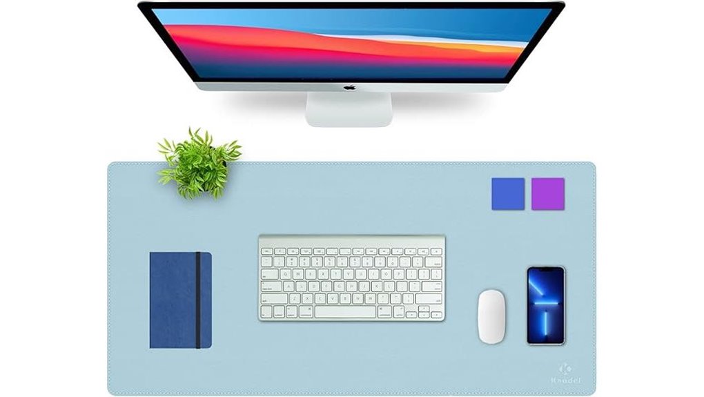 dual sided waterproof desk pad