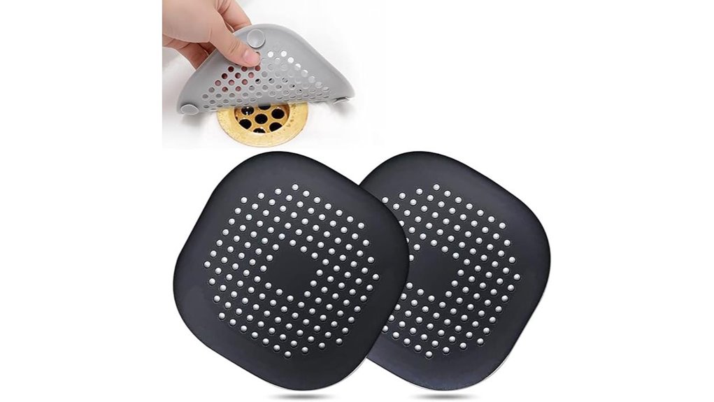 dual silicone hair drain