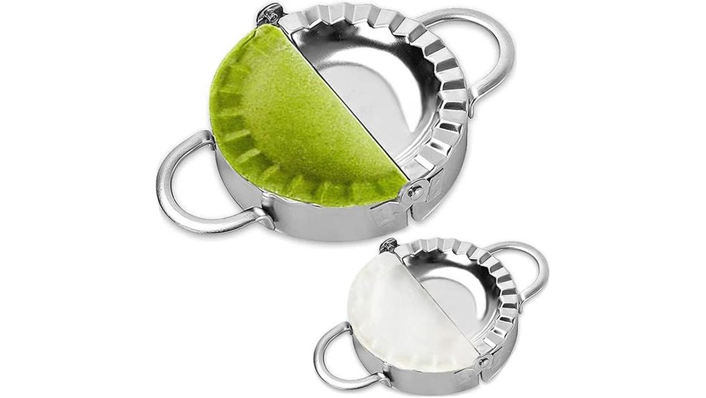 dual stainless dumpling press