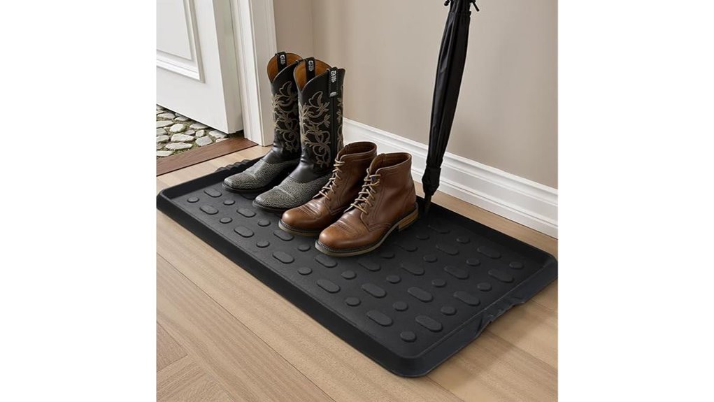 durable rubber boot tray