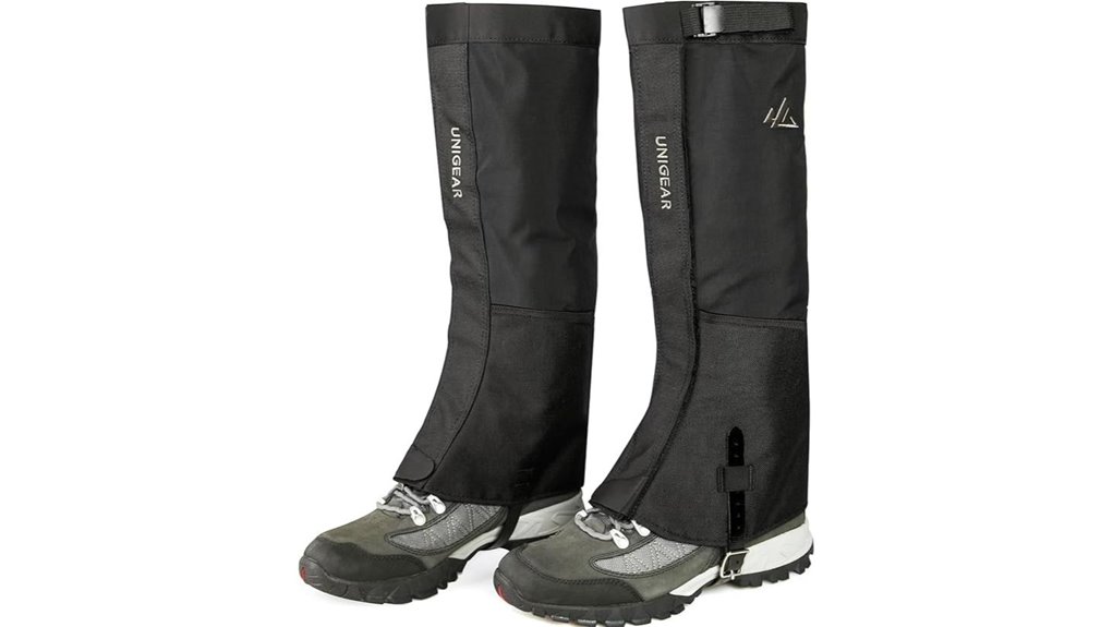 durable waterproof hiking gaiters