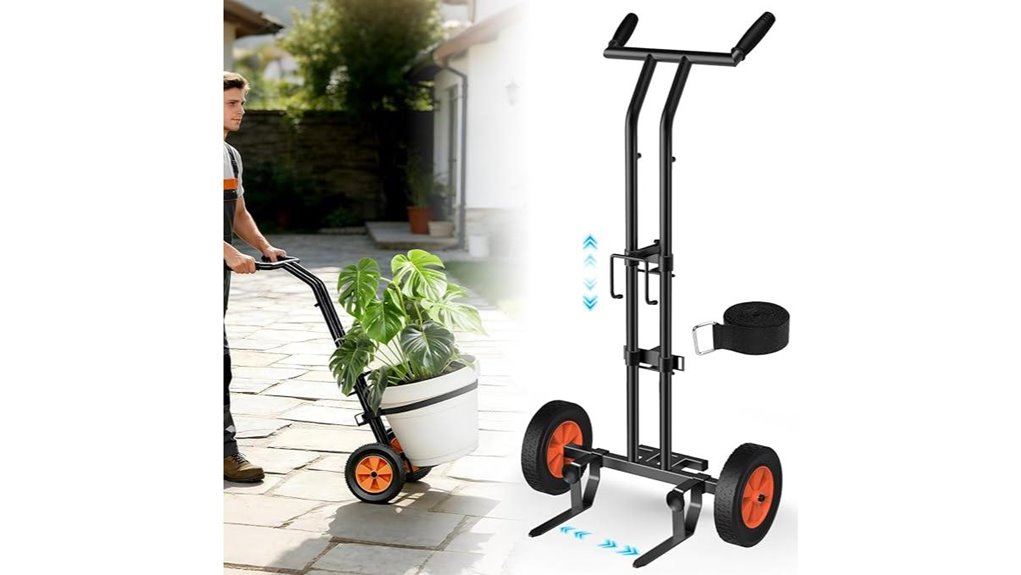 durable wheeled plant caddy