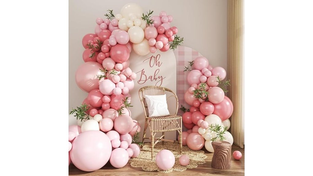dusty pink balloon arch kit