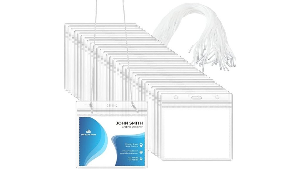eaasty 100 pack clear holders