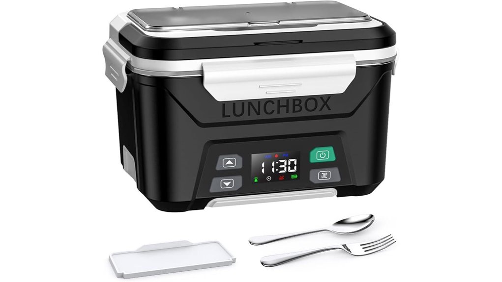 east oak heated lunch box