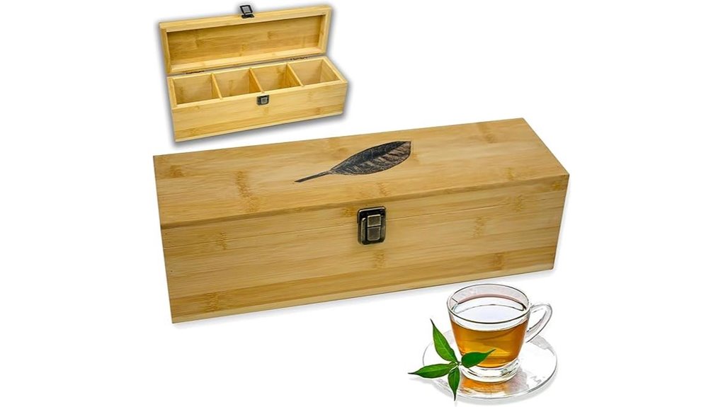 eco friendly bamboo tea chest
