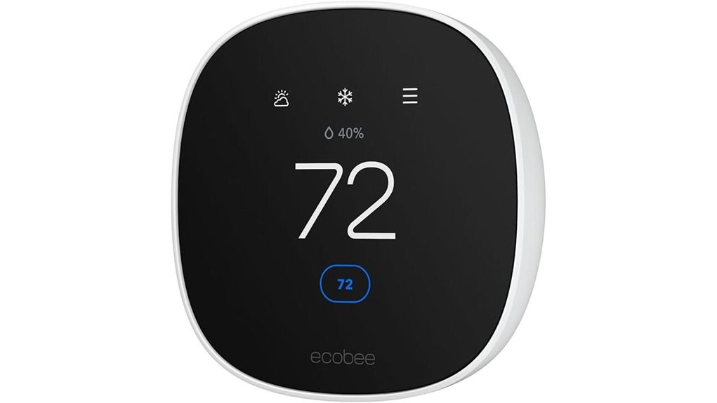 ecobee smart thermostat essential with wi fi connectivity