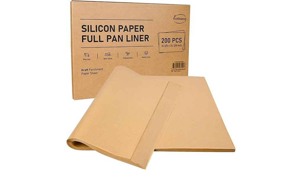 ecodispose non stick parchment sheets