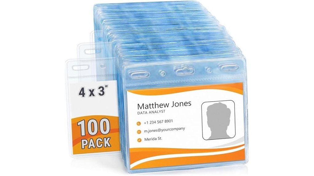 ecoearth 100 pack clear protectors