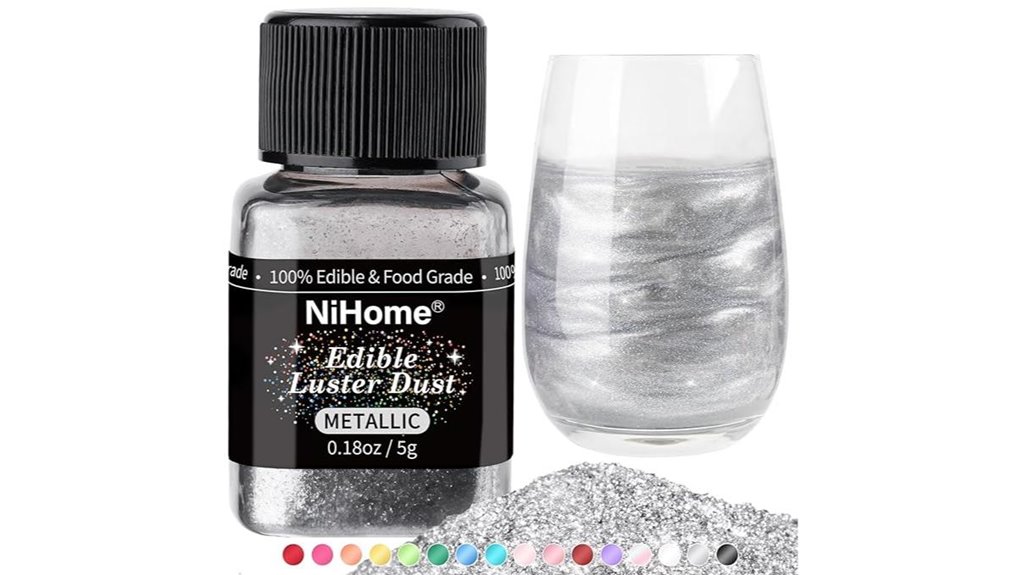 edible metallic glimmer powder