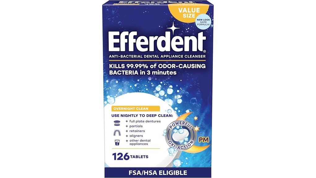 efferdent retainer whitening tablets