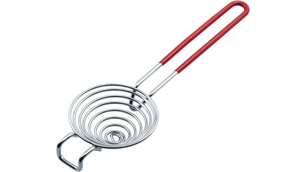 egg separator stainless steel red