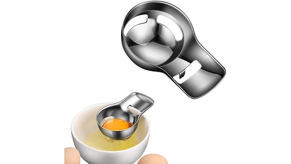 egg separator stainless steel yolk filter