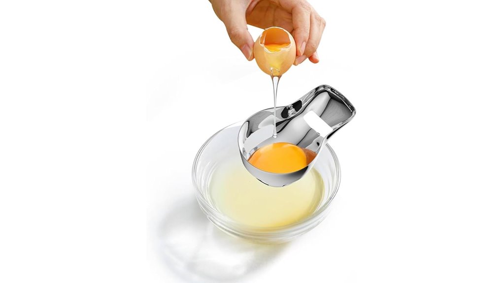 egg yolk separator gadget stainless steel