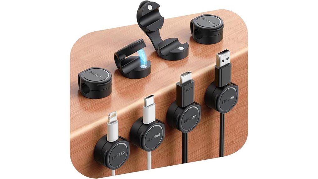eight magnetic silicone clips
