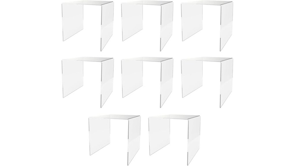 eight pack clear acrylic riser