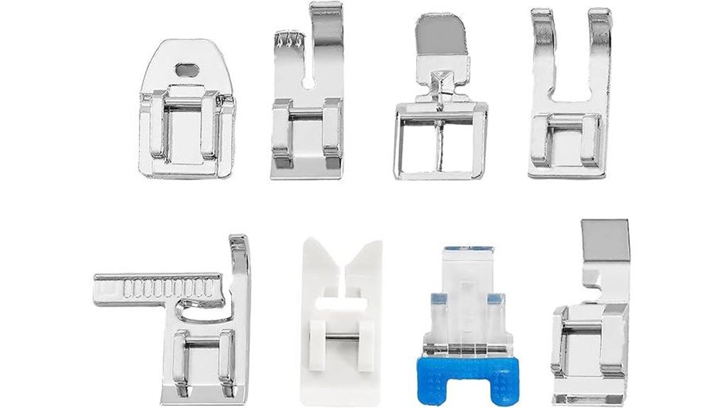 eight piece invisible zipper foot set