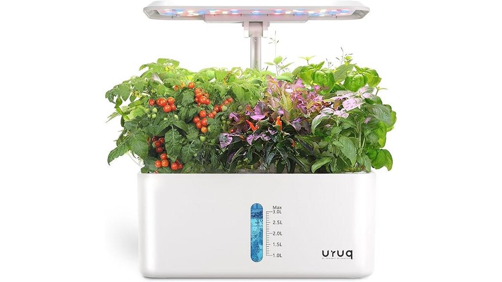 eight pod hydroponic herb kit