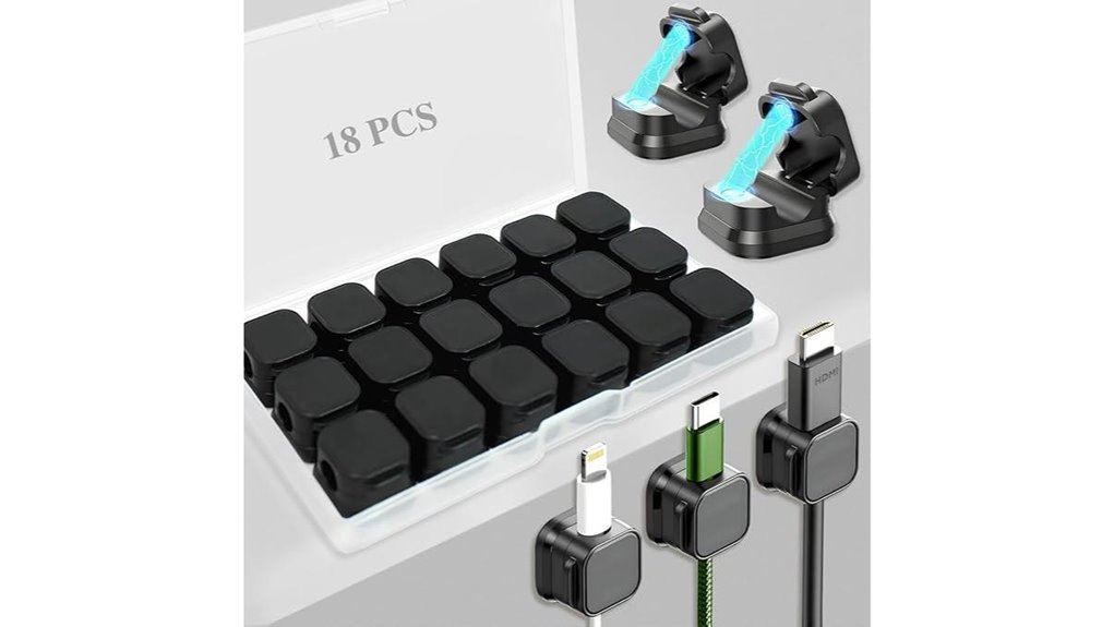 eighteen black magnetic organizer