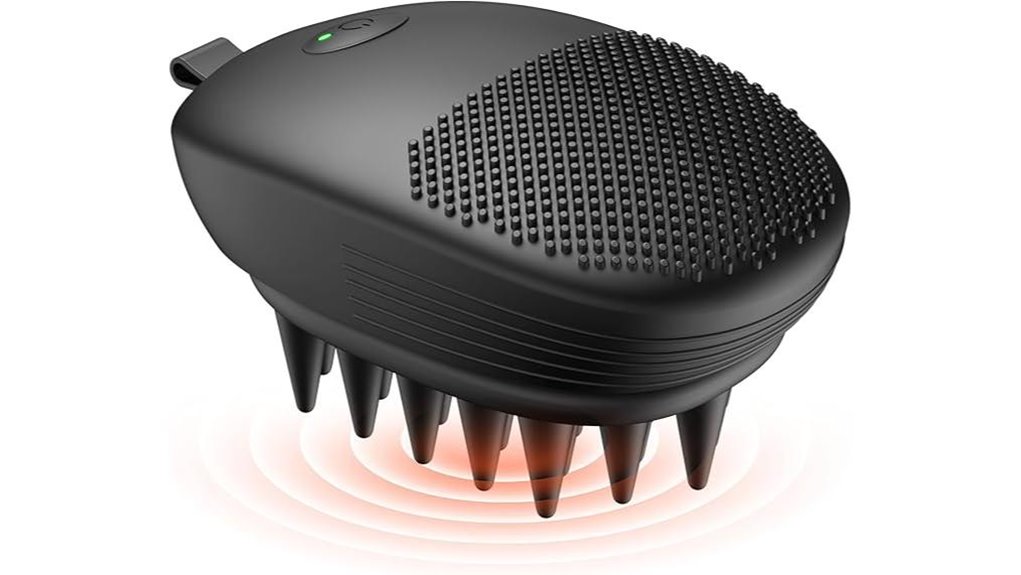 ekz sonic scalp massager and scrubber