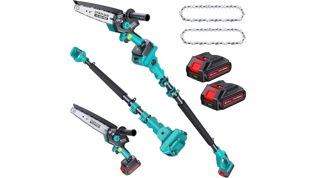 electric dual battery chainsaw pruner