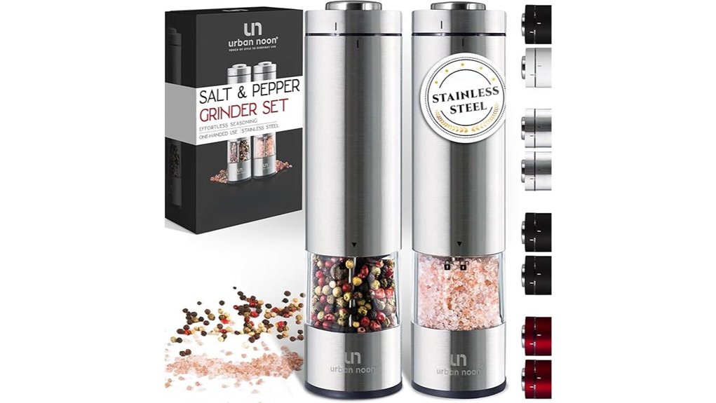 electric dual stainless salt pepper