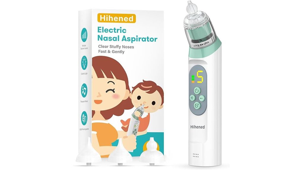 electric nasal aspirator with light for baby