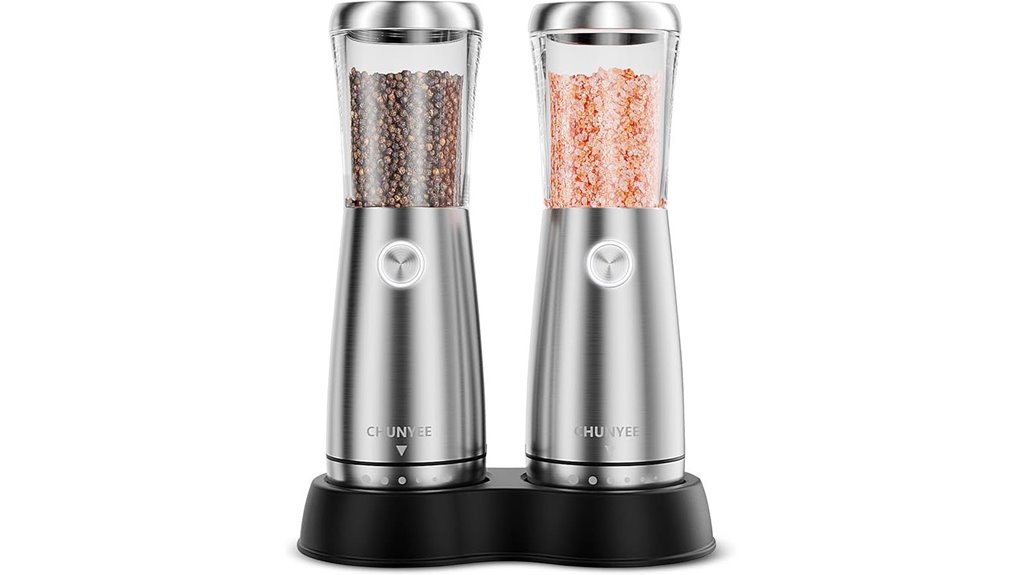electric salt pepper grinder set