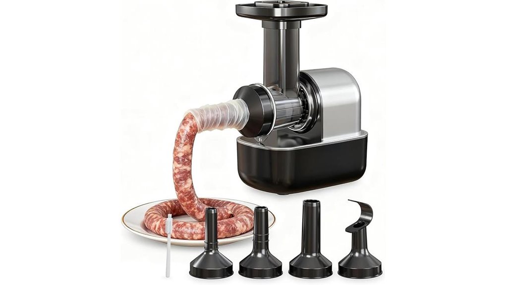 electric sausage stuffer with tubes