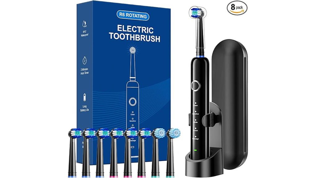 electric toothbrush 8 head case