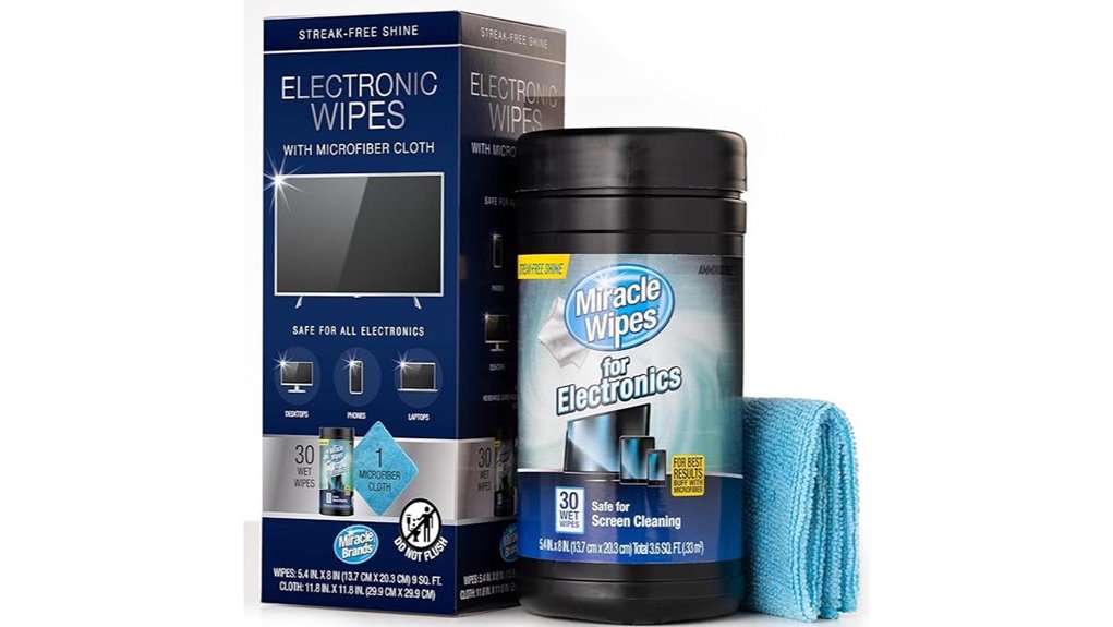 electronics screen cleaning wipes