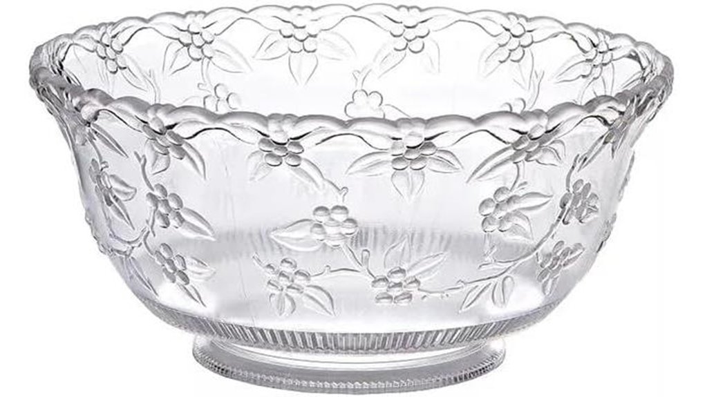 elegant 8 quart punch bowl