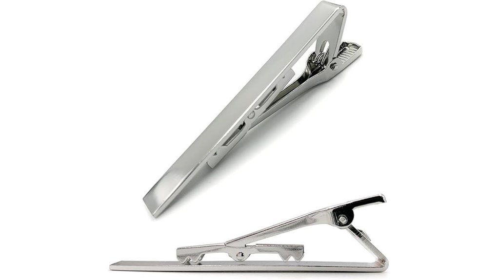 elegant tie clip set classic tie bar ensemble