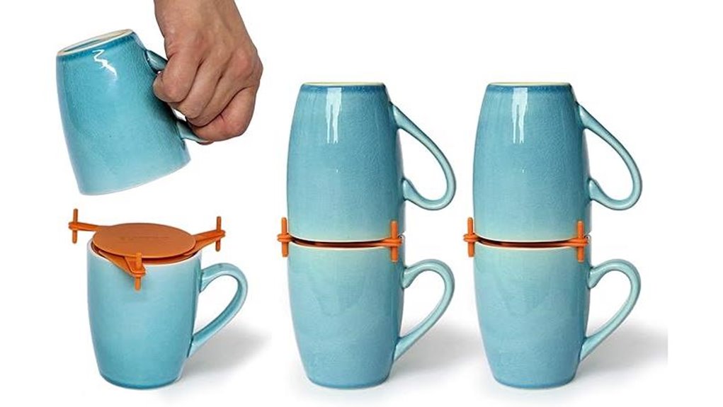 elypro 6 pack mug stacker