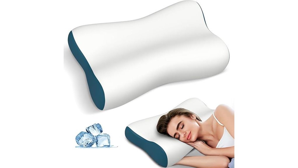 ergonomic cooling cervical pillow