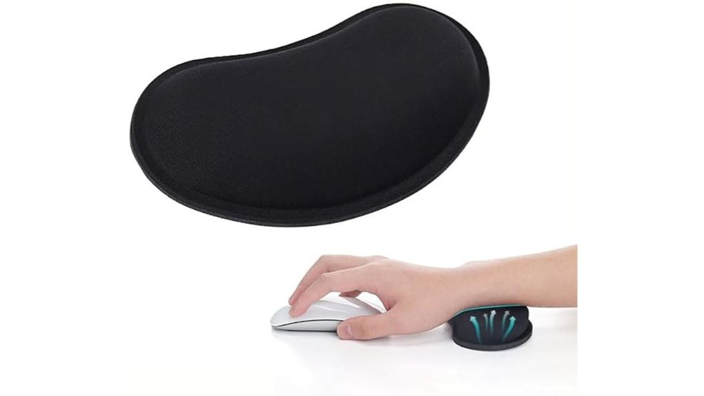 ergonomic memory foam mouse wrist rest