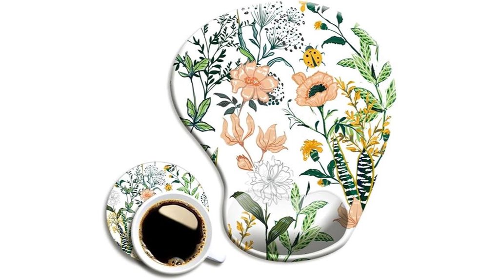 ergonomic non slip floral wristpad