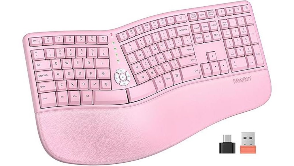 ergonomic split wireless keyboard